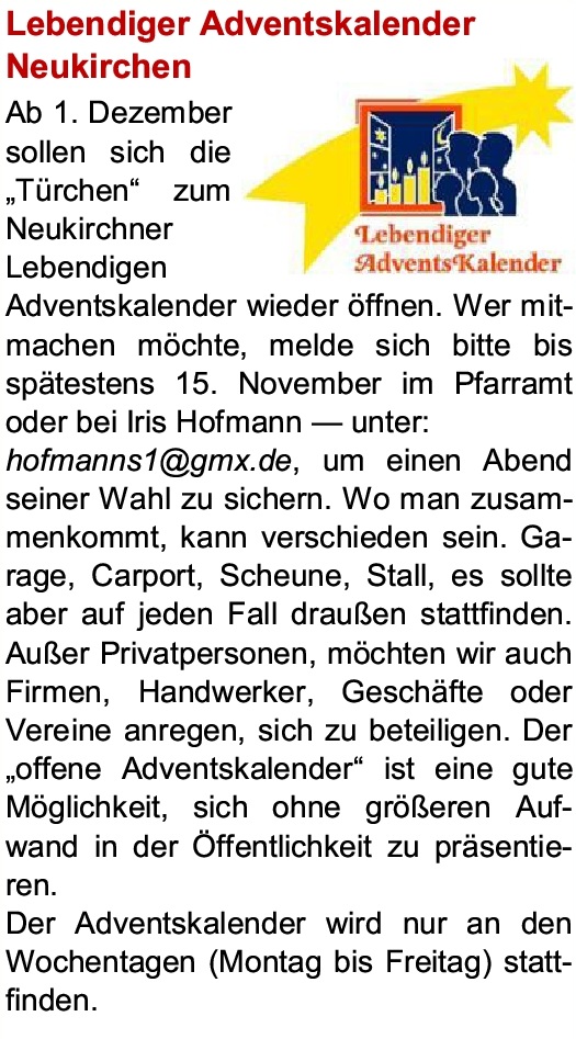 Ad ventskalender